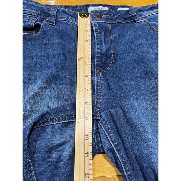 Kensie Jeans Womens 10 Effortless Ankle Blue Mid Rise Distressed Denim Festival - Picture 8 of 9